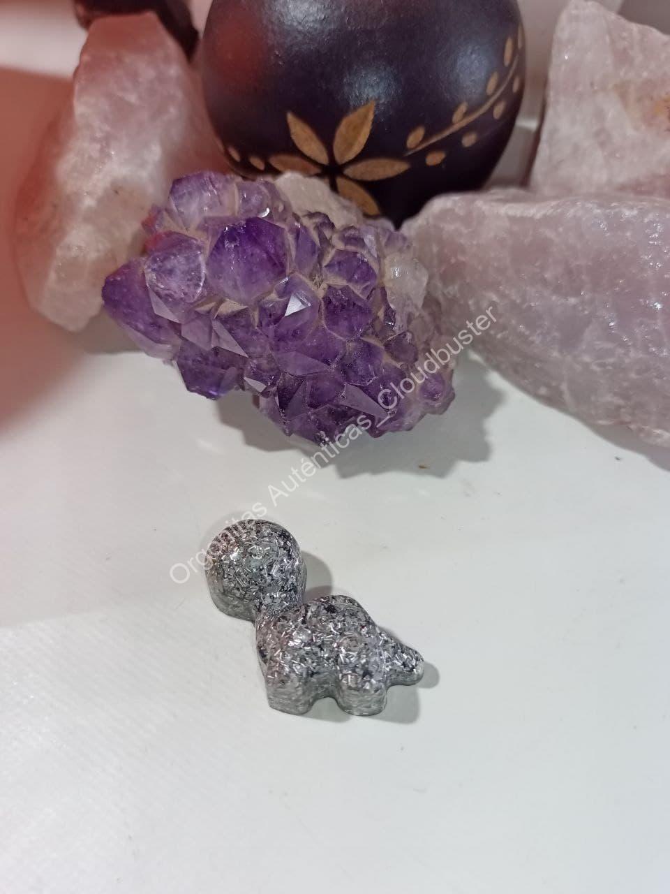 Orgonita Auténtica / Electronite Dinosaurio decorativo pequeño modelo 1 - Imagen 3