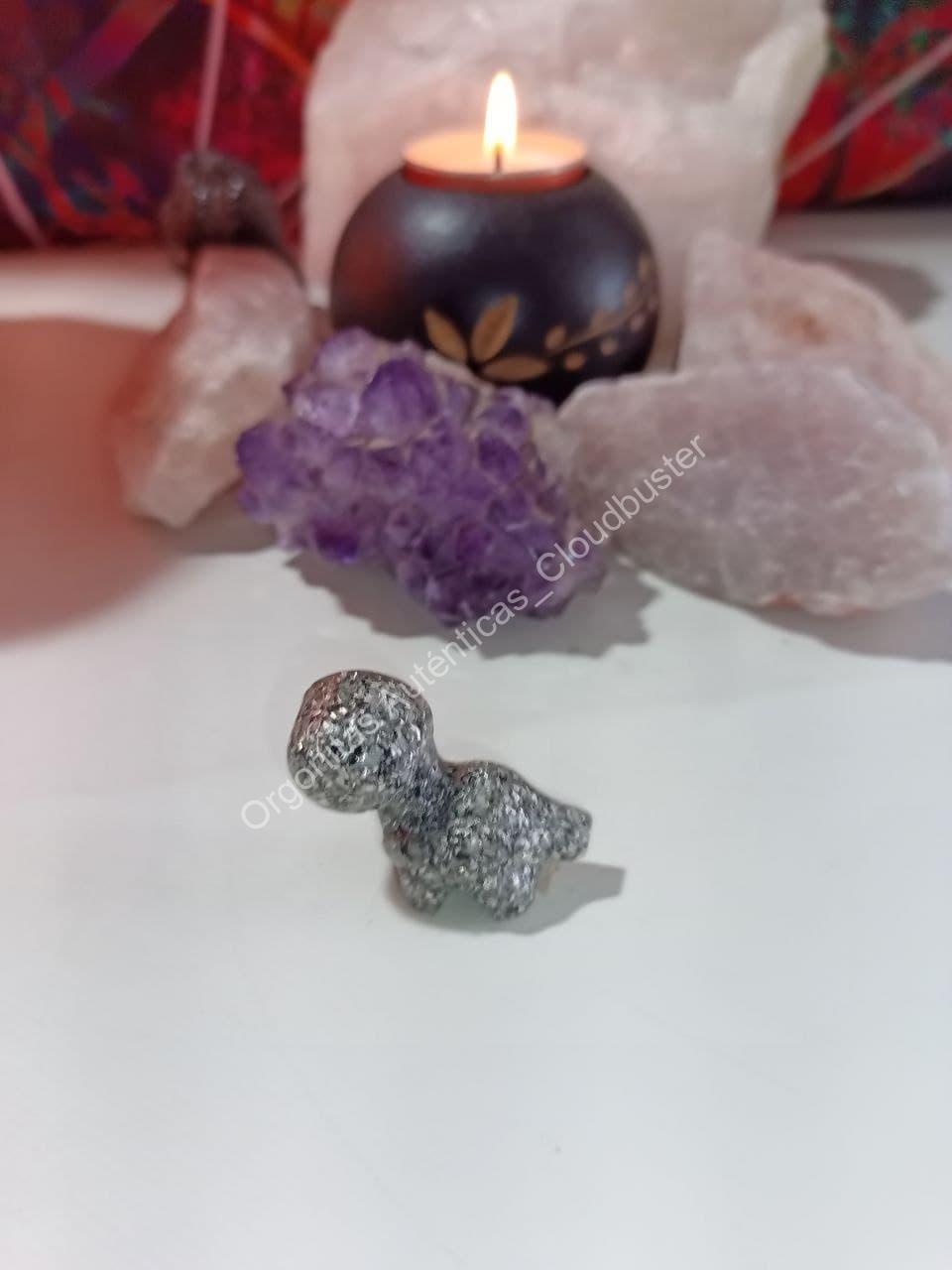 Orgonita Auténtica / Electronite Dinosaurio decorativo pequeño modelo 1