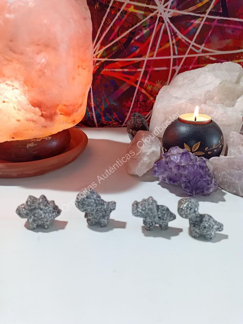 Orgonita Auténtica / Electronite Dinosaurio decorativo pequeño modelo 1 - Imagen 4