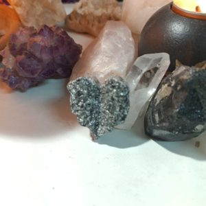 Orgonita Auténtica / Electronite Hoja Corazón decorativa