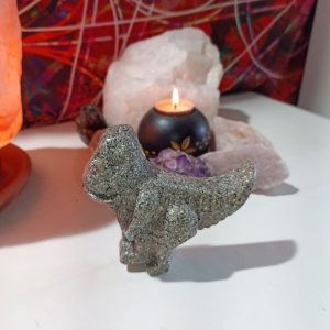 Orgonita Auténtica / Electronite Dinosaurio decorativo Grande Mod. 1