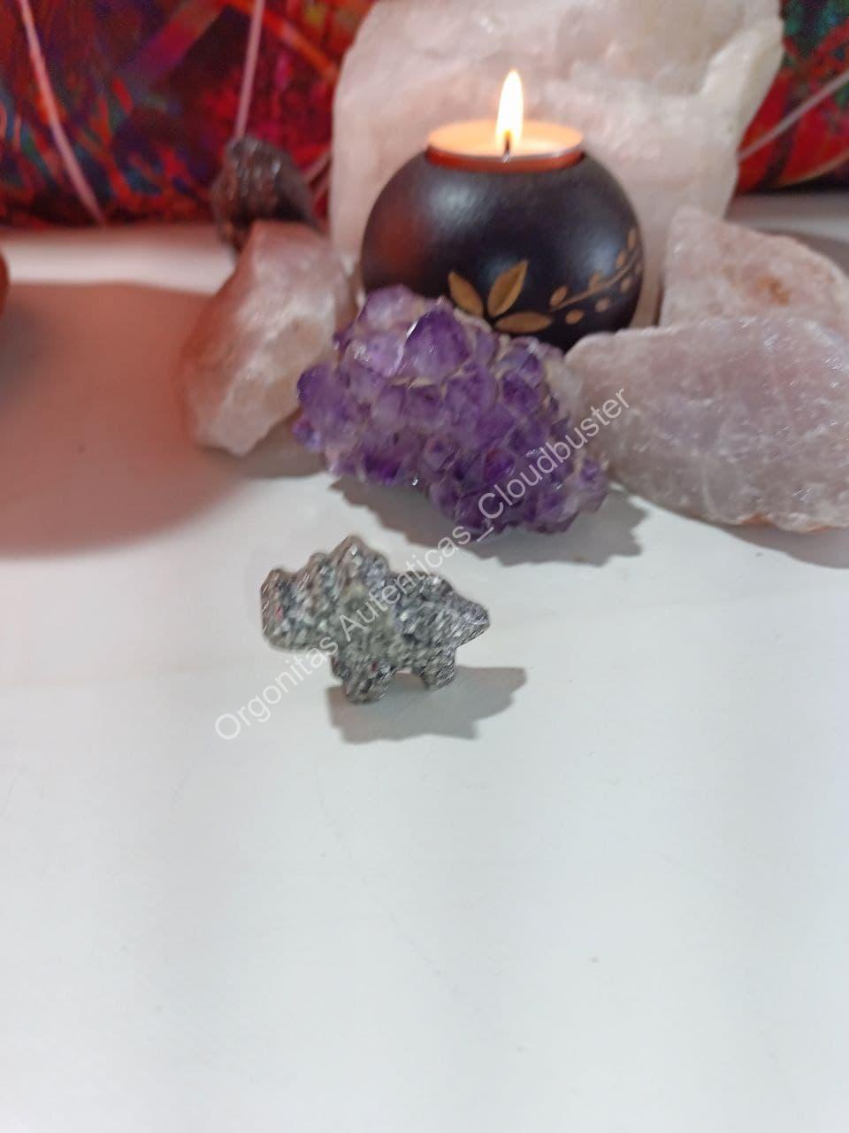 Orgonita Auténtica / Electronite Dinosaurio Decorativo Pequeño Mod. 2.