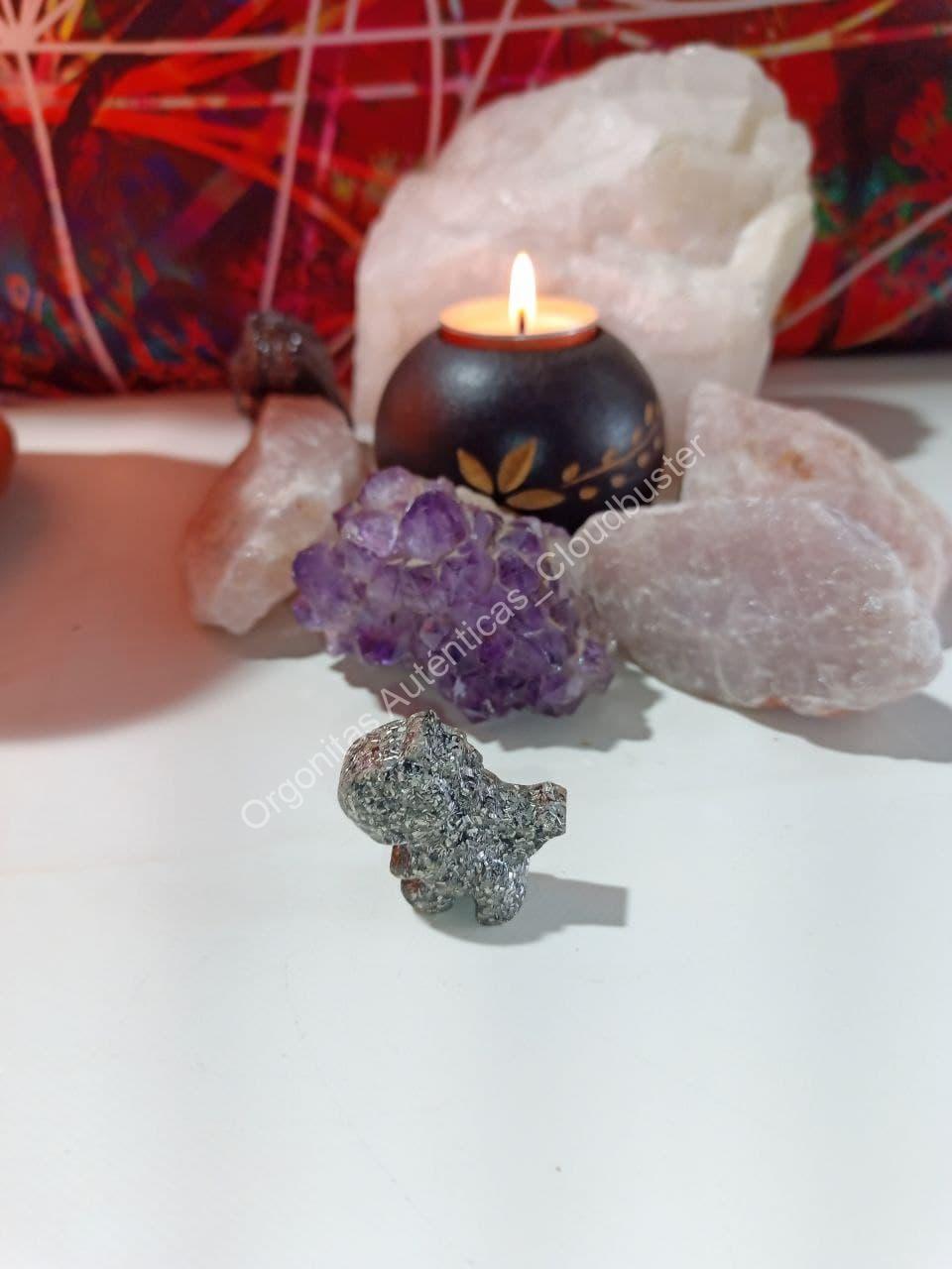 Orgonita Auténtica / Electronite Dinosaurio decorativo pequeño Mod. 3. - Imagen 3