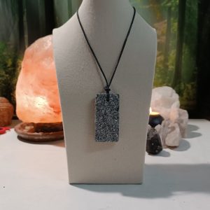 Orgonita Auténtica / Electronite Colgante Chapa Rectangular.