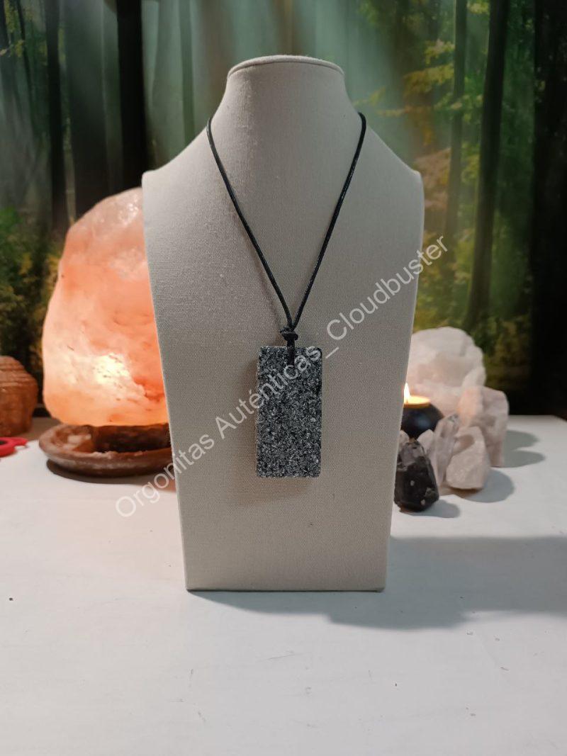 Orgonita Auténtica / Electronite Colgante Chapa Rectangular. - Imagen 5