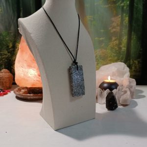 Orgonita Auténtica / Electronite Colgante Chapa Rectangular.