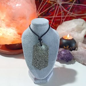 Orgonita Auténtica / Electronite Colgante Chapa Hexagonal.