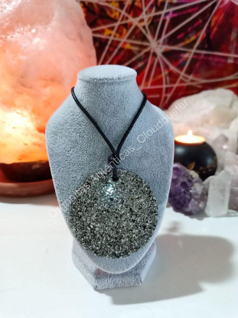 Orgonita Auténtica / Electronite Colgante Círculo Grande. - Imagen 5