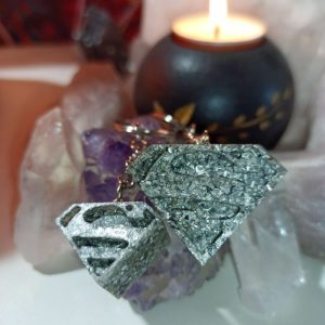 Orgonita Auténtica / Electronite Llavero Superman 2 tamaños.