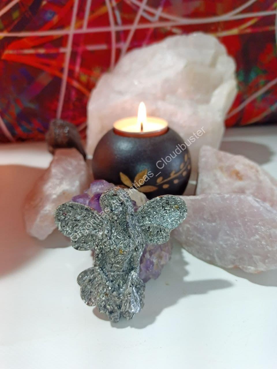 Orgonita Auténtica / Electronite Hada decorativa Dos Alas.