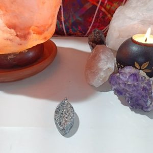 Orgonita Auténtica / Electronite Hoja Alargada decorativa punta