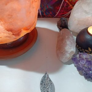 Orgonita Auténtica / Electronite Hoja Alargada decorativa punta