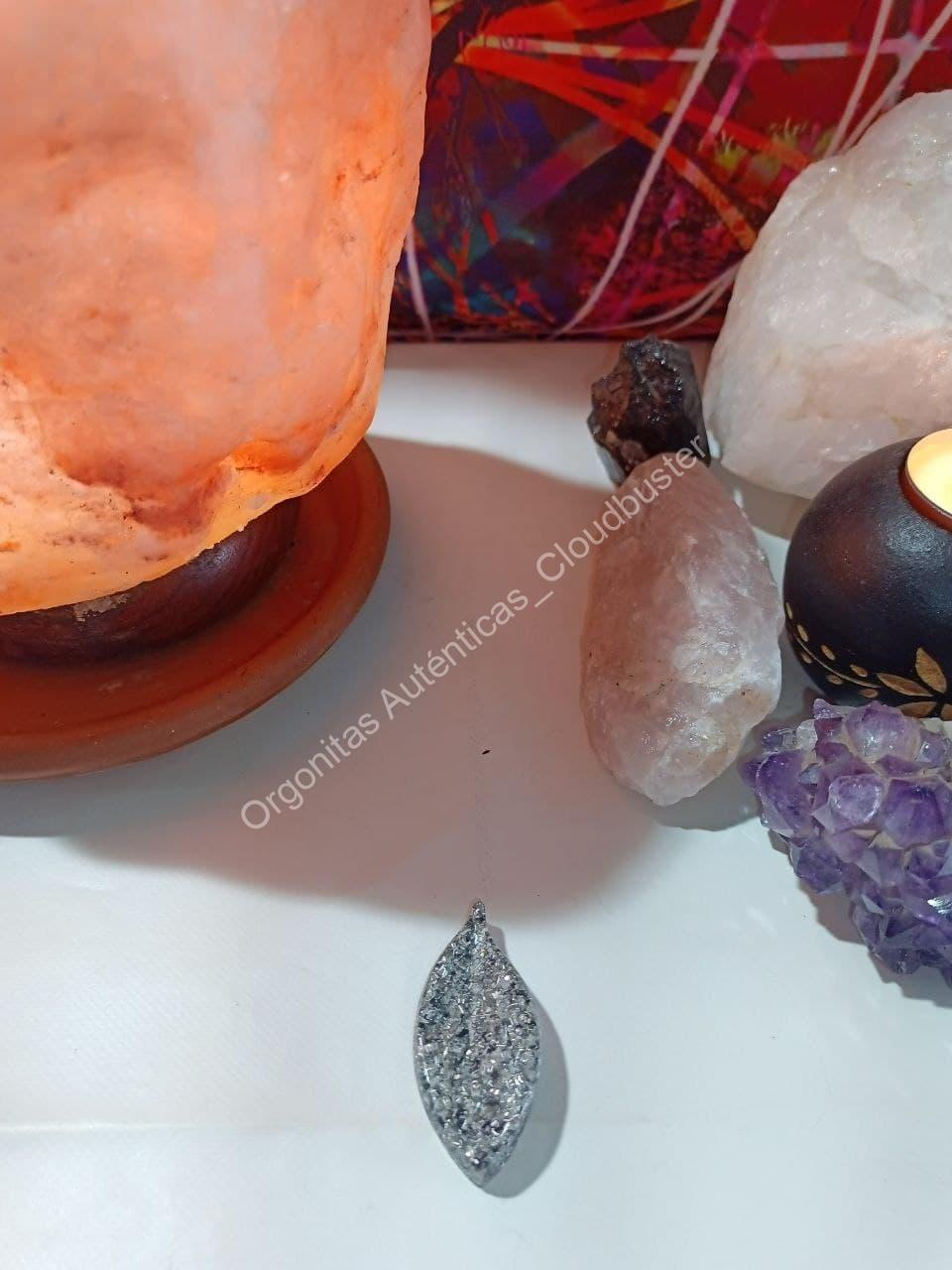 Orgonita Auténtica / Electronite Hoja Alargada decorativa punta - Imagen 2