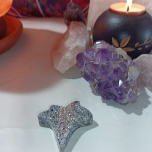 Orgonita Auténtica / Electronite Hoja en Punta