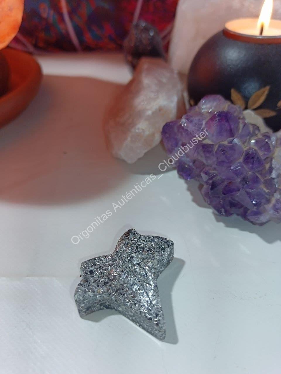 Orgonita Auténtica / Electronite Hoja en Punta