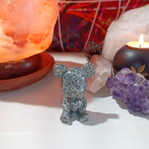 Orgonita Auténtica / Electronite Osito corazón decorativo.