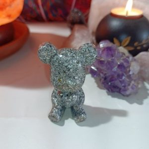 Orgonita Auténtica / Electronite Osito corazón decorativo.