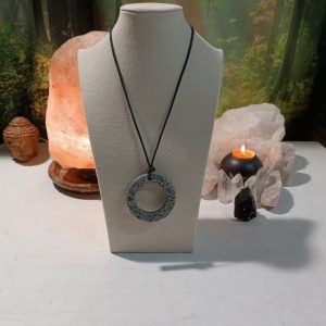 Orgonita Auténtica / Electronite Colgante Aro Grande.