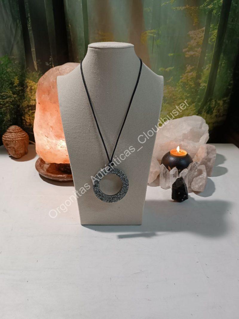 Orgonita Auténtica / Electronite Colgante Aro Grande. - Imagen 3