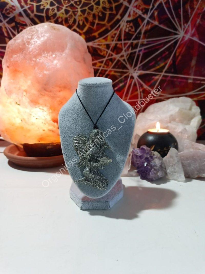 Orgonita Auténtica / Electronite Colgante forma de Hada 1 ala - Imagen 5