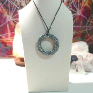 Orgonita Auténtica / Electronite Colgante Aro Grande.