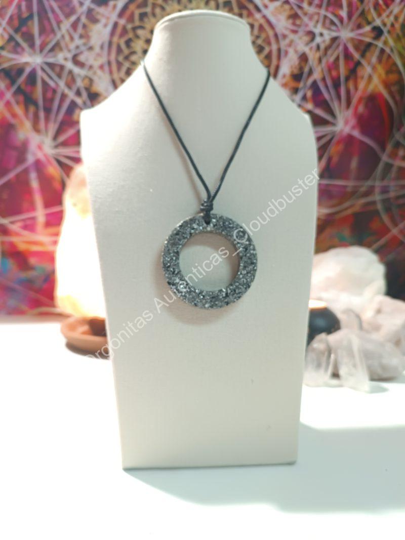 Orgonita Auténtica / Electronite Colgante Aro Grande.