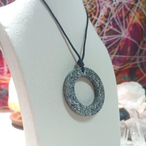 Orgonita Auténtica / Electronite Colgante Aro Grande.