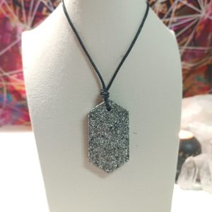 Orgonita Auténtica / Electronite Colgante Chapa Hexagonal.