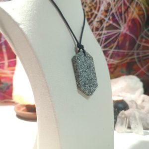 Orgonita Auténtica / Electronite Colgante Chapa Hexagonal.