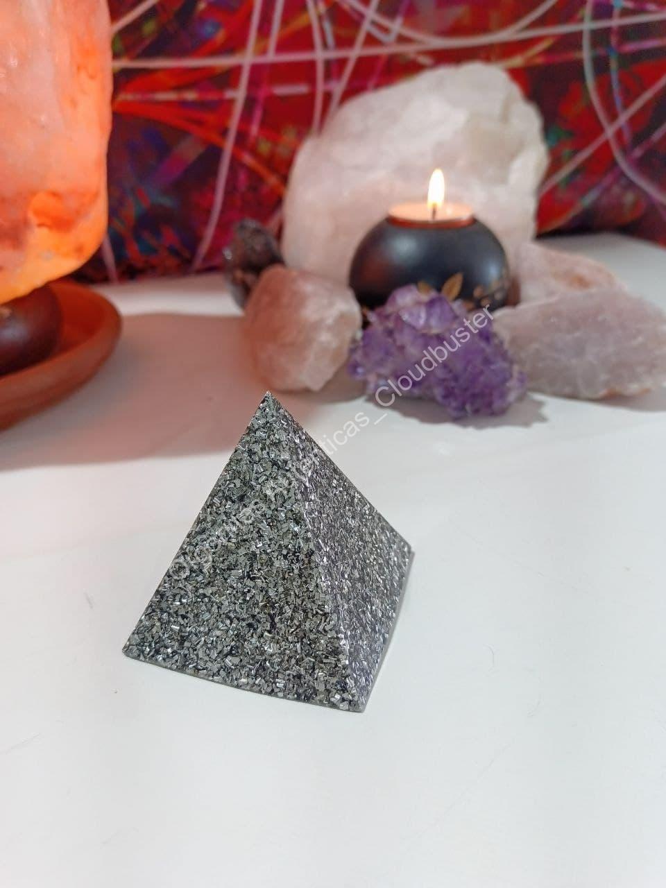 Orgonita Auténtica / Electronite Pirámide Mediana 4 lados
