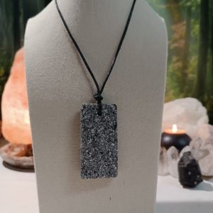 Orgonita Auténtica / Electronite Colgante Chapa Rectangular.
