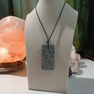 Orgonita Auténtica / Electronite Colgante Chapa Rectangular.