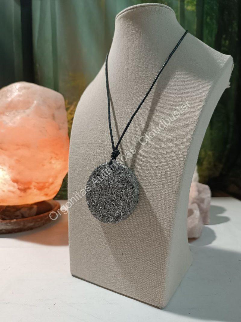 Orgonita Auténtica / Electronite Colgante Círculo Grande. - Imagen 3