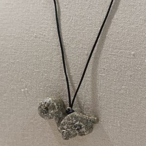 Orgonita Auténtica / Electronite Colgante Dinosaurio pequeño mod 1.