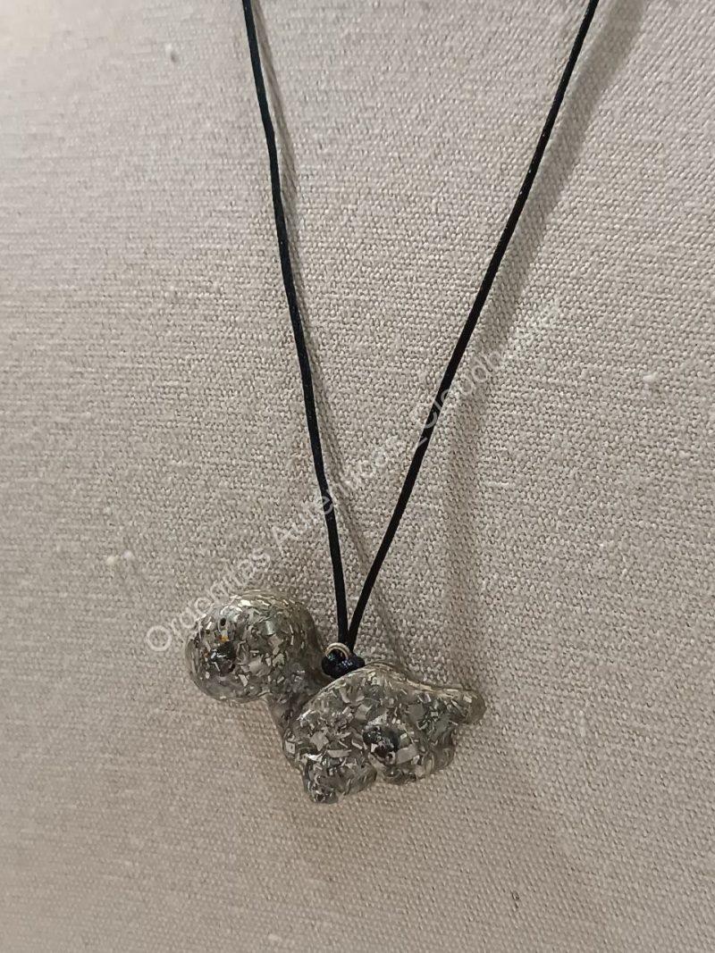 Orgonita Auténtica / Electronite Colgante Dinosaurio pequeño mod 1.