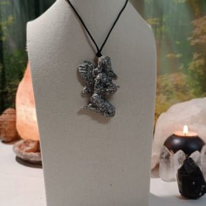 Orgonita Auténtica / Electronite Colgante forma de Hada 1 ala