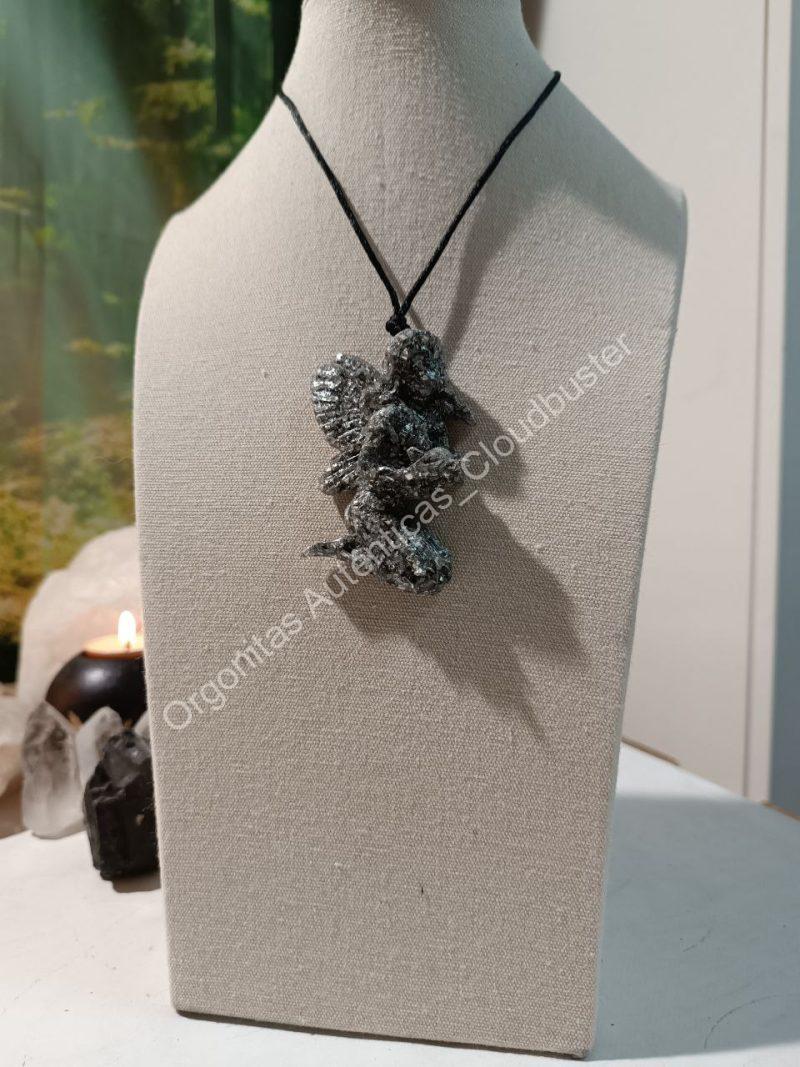 Orgonita Auténtica / Electronite Colgante forma de Hada 1 ala
