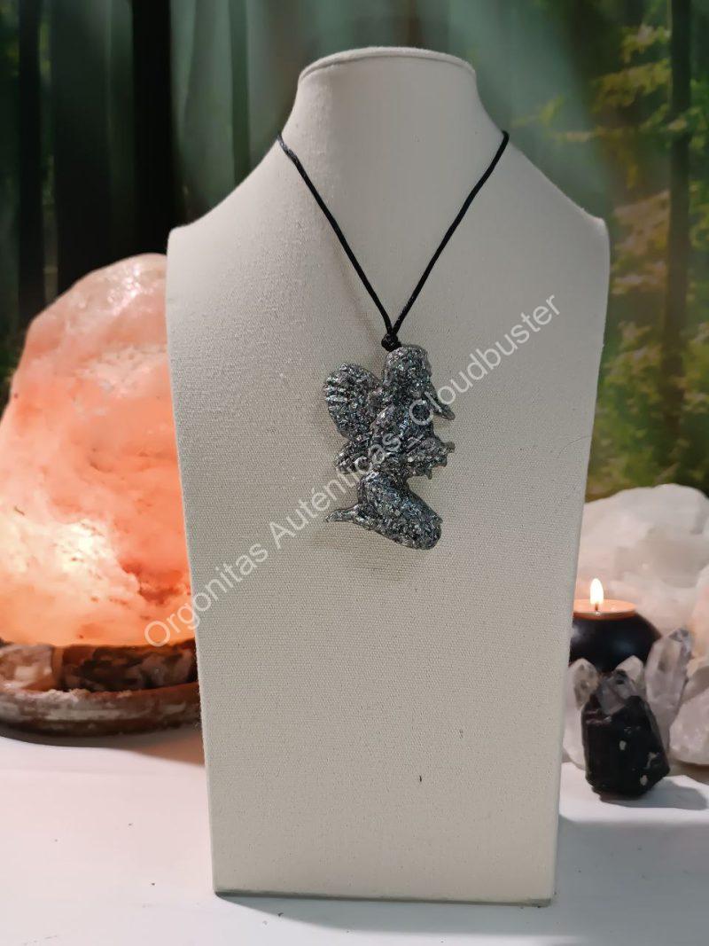 Orgonita Auténtica / Electronite Colgante forma de Hada 1 ala - Imagen 3