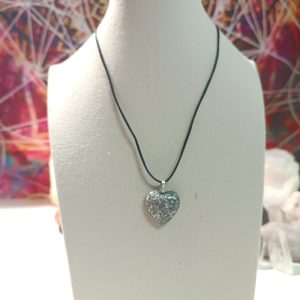 Orgonita Auténtica / Electronite Colgante Corazón. Grande y Pequeño.