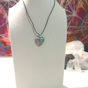 Orgonita Auténtica / Electronite Colgante Corazón. Grande y Pequeño.