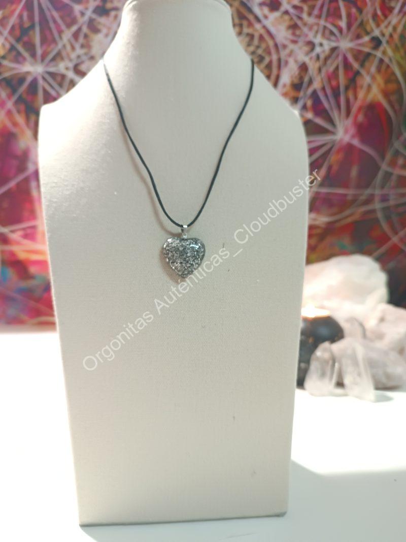 Orgonita Auténtica / Electronite Colgante Corazón. Grande y Pequeño. - Imagen 6