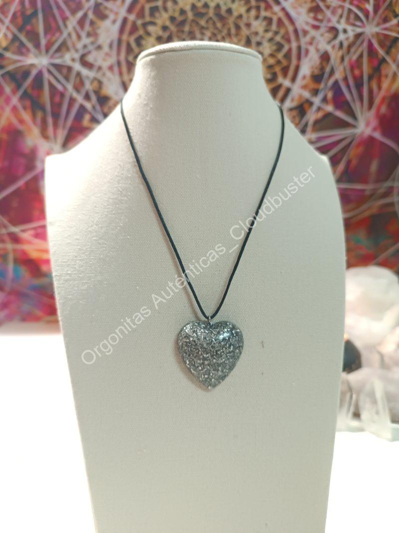 Orgonita Auténtica / Electronite Colgante Corazón. Grande y Pequeño. - Imagen 4