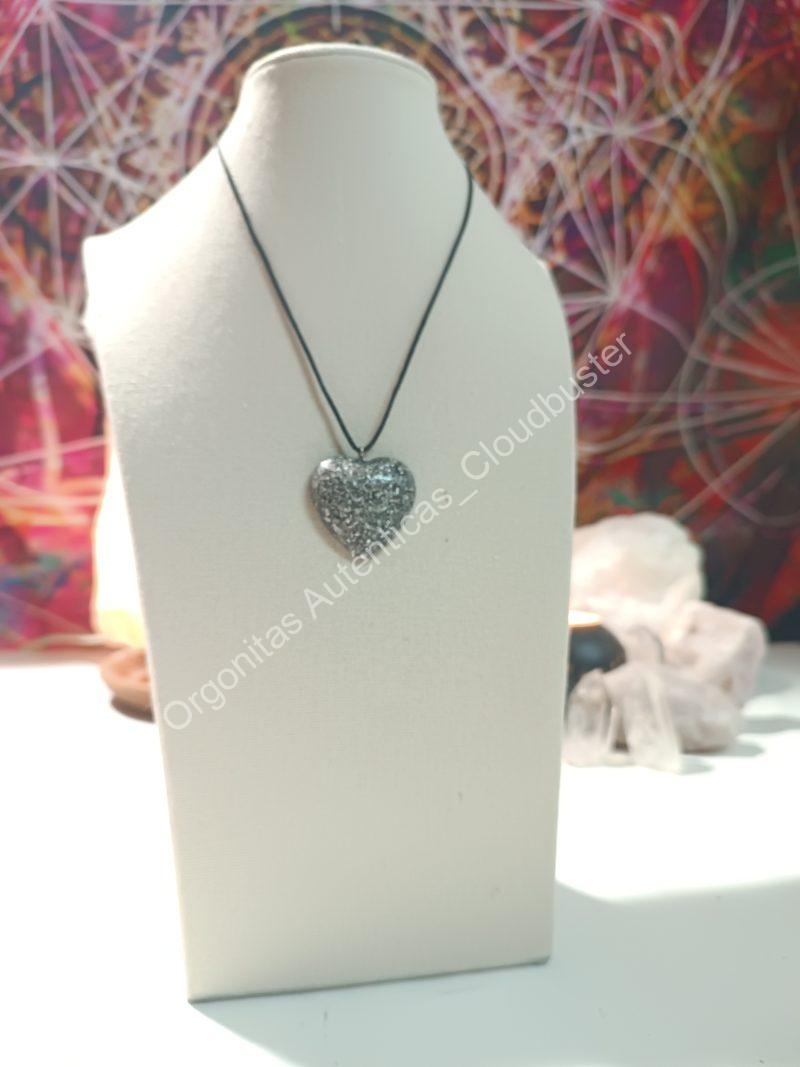 Orgonita Auténtica / Electronite Colgante Corazón. Grande y Pequeño. - Imagen 3