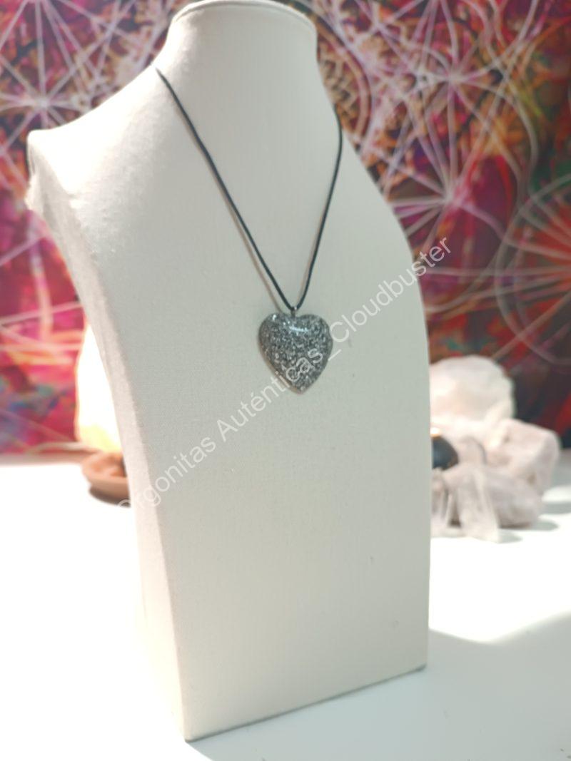 Orgonita Auténtica / Electronite Colgante Corazón. Grande y Pequeño. - Imagen 5