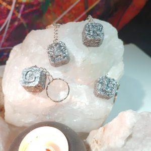 Orgonita Auténtica / Electronite Llavero con Inicial