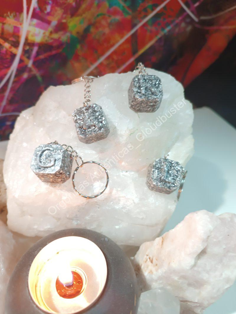 Orgonita Auténtica / Electronite Llavero con Inicial - Imagen 3