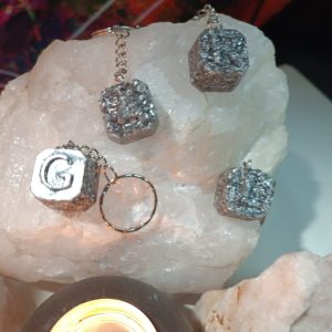 Orgonita Auténtica / Electronite Llavero con Inicial