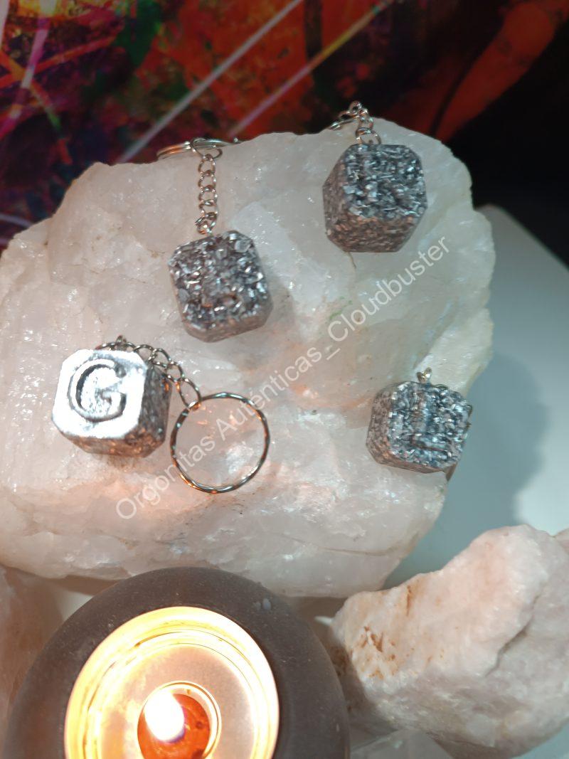 Orgonita Auténtica / Electronite Llavero con Inicial - Imagen 2