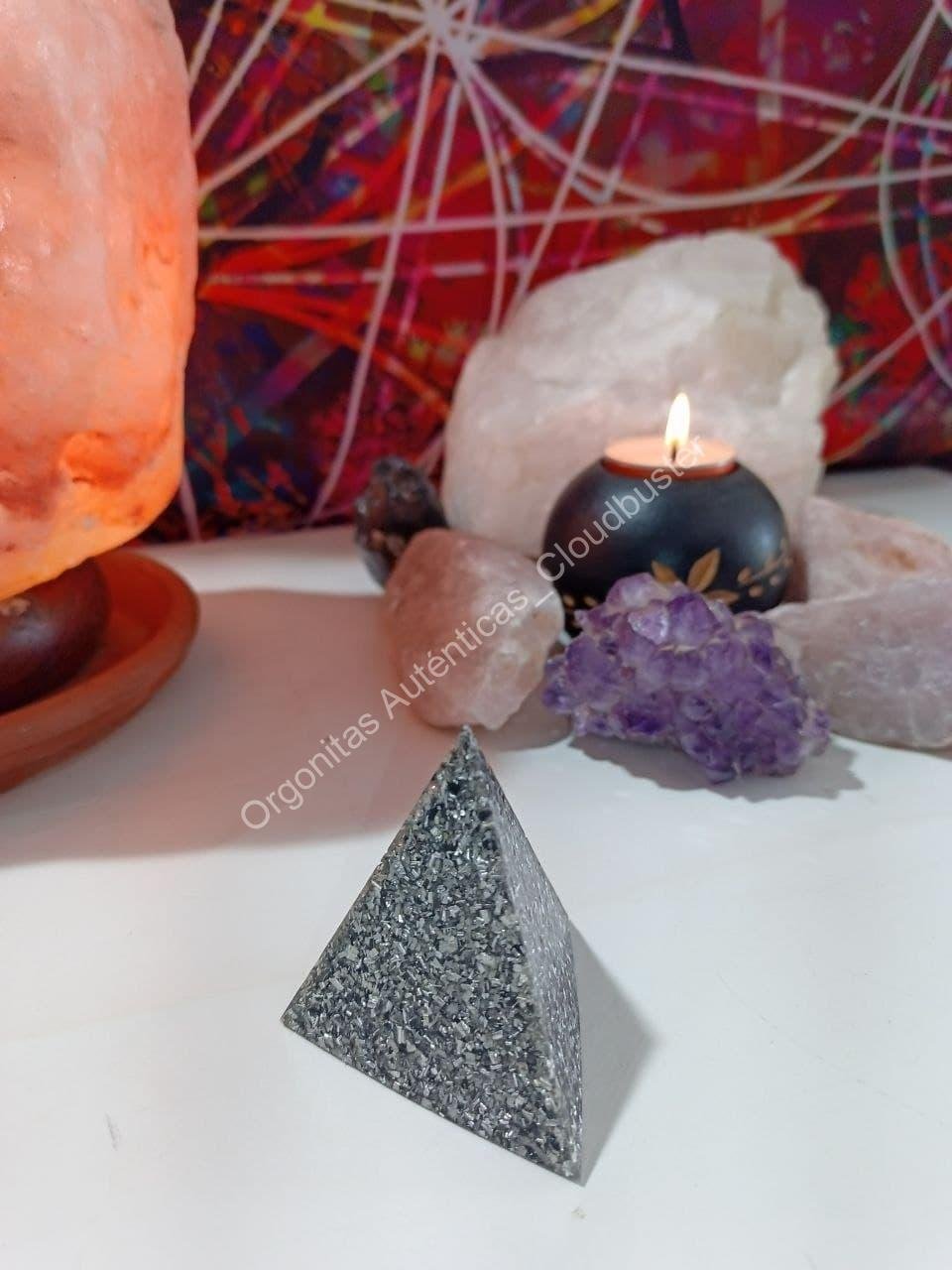 Orgonita Auténtica / Electronite Pirámide Pequeña 3 lados