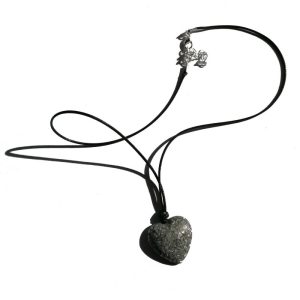 Orgonita Auténtica / Electronite Colgante Corazón. Grande y Pequeño.